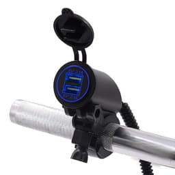 image-4.2A Dual USB Car Mobile Phone Charger Motorcycle ATV Universal 12Vor24V Modified Lead