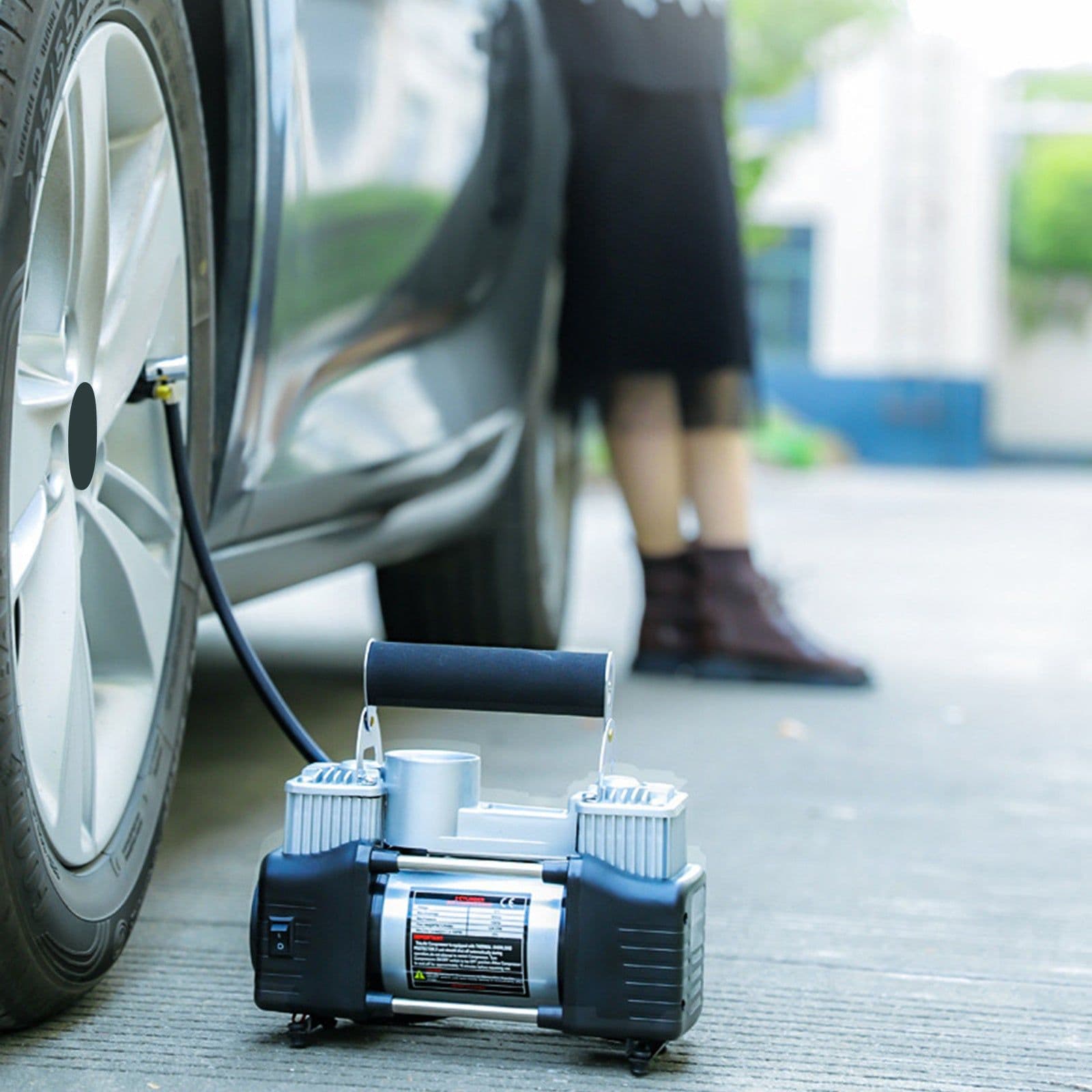 image-High Power Metal Double Cylinder Car Air