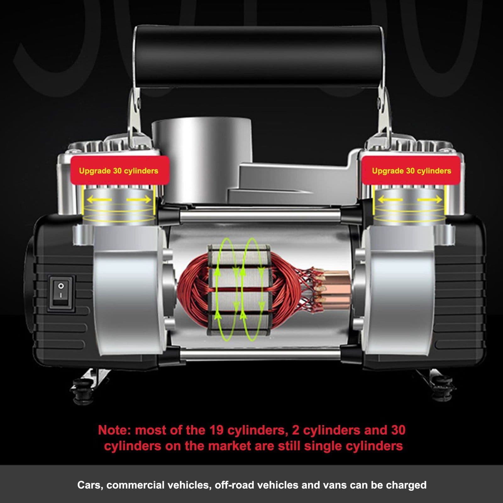image-High Power Metal Double Cylinder Car Air