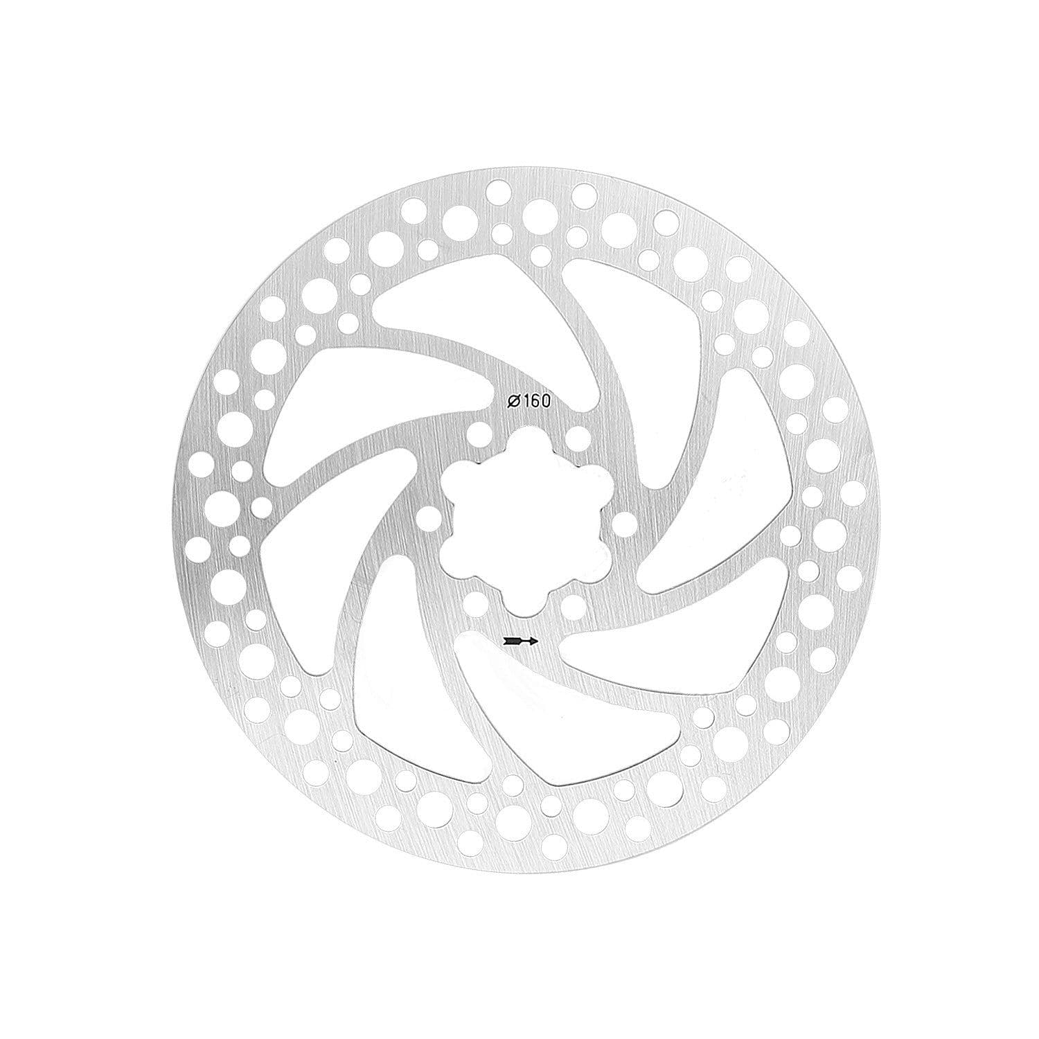image-6 Hole 160mm 140mm 120mm Disc Brake Rotor With 6 Screws