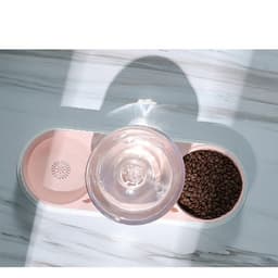 image-Plastic Pet Feeding Drinkers Cat Dog Automatic Feeder Drinking Animal Pet Bowl Water Bowl For Pets Dog Automatic Drinkers