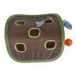 image-Cute Pet Cat Interactive Hide Seek Game 9 Holes Tunnel Mouse Hunt Intelligence Toy Pet Hidden Hole Kitten Foldable Toys