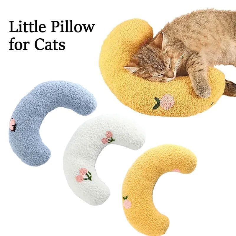 image-Little Pillow For Cats Fashion Neck Protector Deep Sleep Puppy U-Shaped Pillow Pets Pillow Kitten Headrest Dog Sleeping Pillow Pet Products