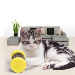 image-Pet Toy Magic Organ Corrugated Paper Wheel Cat Scratching Board Powder