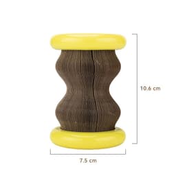 image-Pet Toy Magic Organ Corrugated Paper Wheel Cat Scratching Board Powder