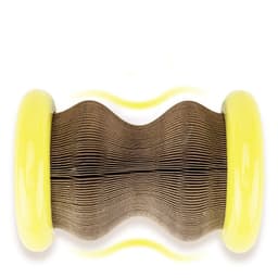 image-Pet Toy Magic Organ Corrugated Paper Wheel Cat Scratching Board Powder
