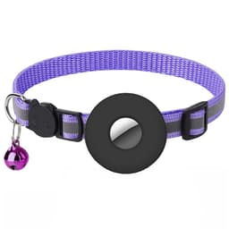 image-Airtag Pet Collar With Bell Reflective Adjustable Anti-lost Cat Dog Collar