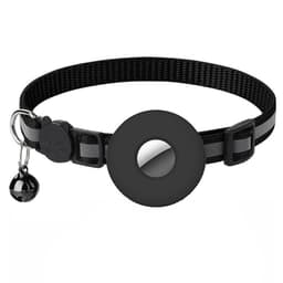 image-Airtag Pet Collar With Bell Reflective Adjustable Anti-lost Cat Dog Collar