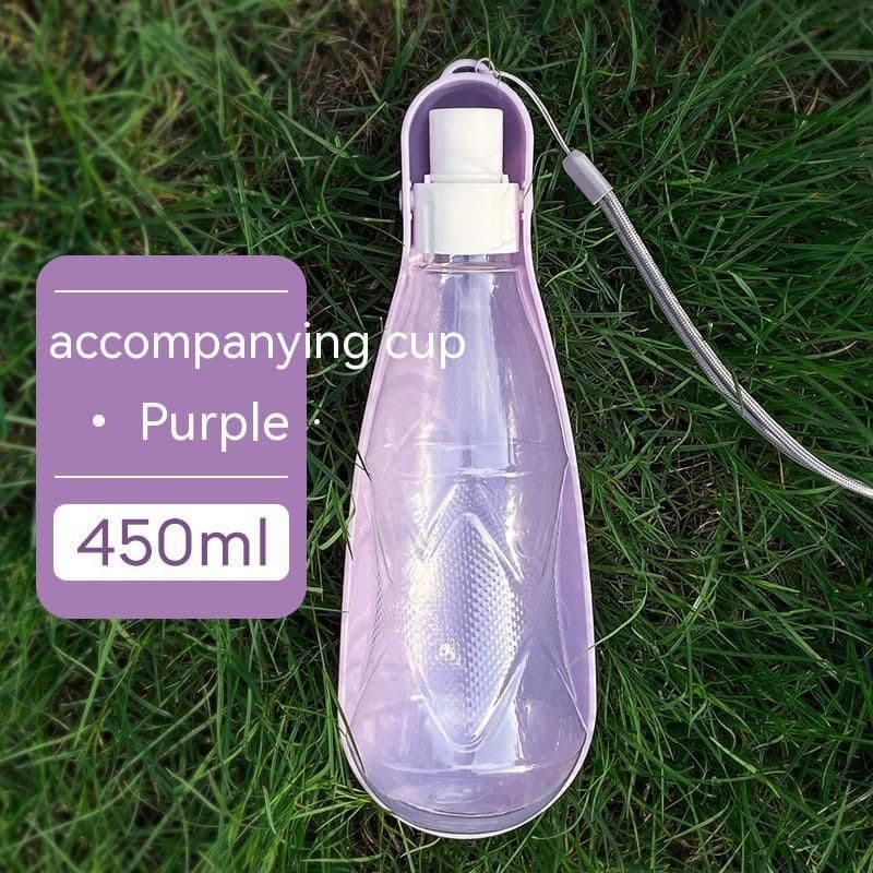 image-Pet Water Cup Outdoor Portable Folding Dog Water Bottle 550ml Large Capacity Medium To Large Dog Drinking Bottle