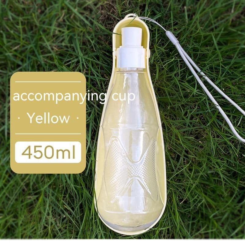 image-Pet Water Cup Outdoor Portable Folding Dog Water Bottle 550ml Large Capacity Medium To Large Dog Drinking Bottle