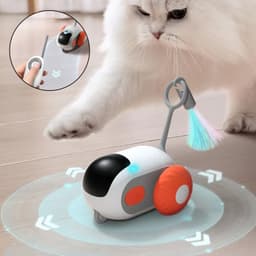 image-Remote Control Interactive Cat Car Toy USB Charging Chasing Automatic Self-moving Remote Smart Control Car Interactive Cat Toy Pet Products