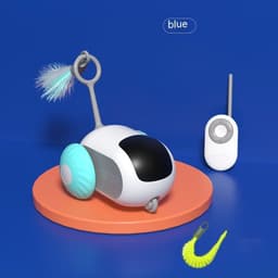 image-Remote Control Interactive Cat Car Toy USB Charging Chasing Automatic Self-moving Remote Smart Control Car Interactive Cat Toy Pet Products