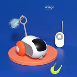 image-Remote Control Interactive Cat Car Toy USB Charging Chasing Automatic Self-moving Remote Smart Control Car Interactive Cat Toy Pet Products
