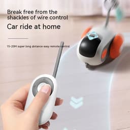 image-Remote Control Interactive Cat Car Toy USB Charging Chasing Automatic Self-moving Remote Smart Control Car Interactive Cat Toy Pet Products
