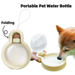 image-500ml Portable Cat Dog Water Bottle Sealed Travel Puppy Cats Fold Drinking Bowl Outdoor Pet Water Dispenser Pet Products
