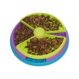image-Slow Food Bowl Anti Choking Cat Bowl Dog Basin Puzzle Feeder Healthy Pet Rotating Game Board Pet Products