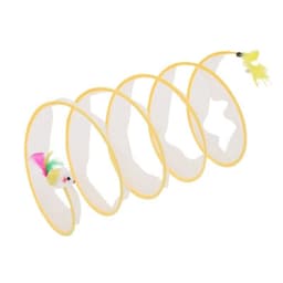 image-Folded Cat Tunnel S Type Cats Tunnel Spring Toy Mouse Tunnel Cat Outdoor Cat Toys For Kitten Interactive Cat Supplies