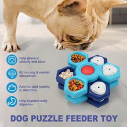 image-4 Layers Slow Feeder Puzzle Dog Bowls Assemble Slow Eating Bowl For Dogs Non-slip Interactive Dog Puzzle Game Slow Bowl Pet Products