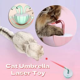 image-Cat Umbrella Laser Toy Interactive Kitten Automatic Pet Toy Smart Game Active For Pets Electric Intelligent USB Charging