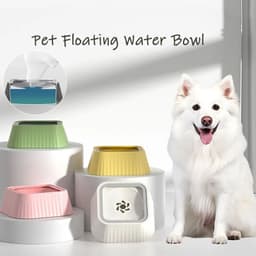 image-Pets Dog Cat Bowl Floating Bowl Water Drinker Not Wet Mouth Splash Water Portable Dog Bowl Not Sprinkler Pet Drinking Bowl Cup Pet Products