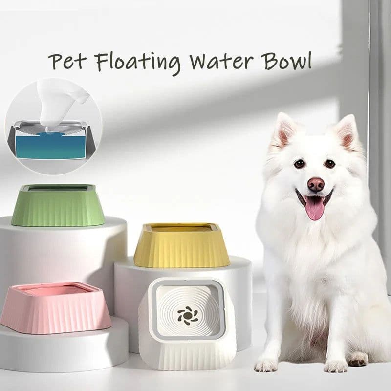 image-Pets Dog Cat Bowl Floating Bowl Water Drinker Not Wet Mouth Splash Water Portable Dog Bowl Not Sprinkler Pet Drinking Bowl Cup Pet Products