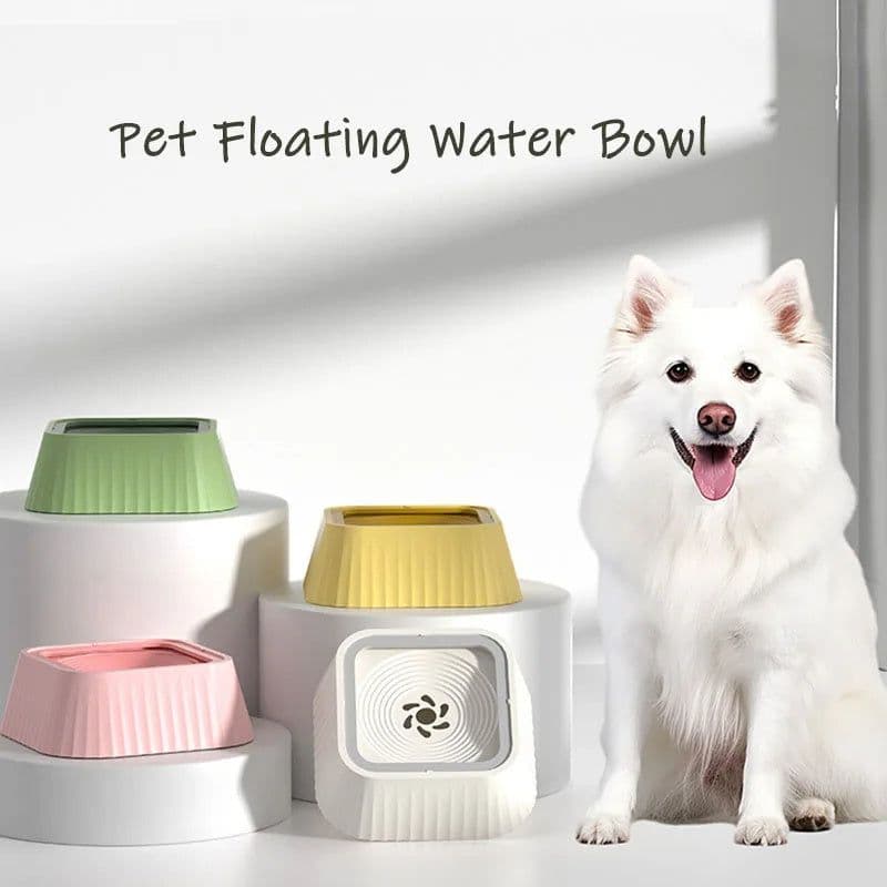 image-Pets Dog Cat Bowl Floating Bowl Water Drinker Not Wet Mouth Splash Water Portable Dog Bowl Not Sprinkler Pet Drinking Bowl Cup Pet Products
