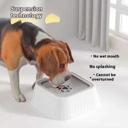 image-Pets Dog Cat Bowl Floating Bowl Water Drinker Not Wet Mouth Splash Water Portable Dog Bowl Not Sprinkler Pet Drinking Bowl Cup Pet Products