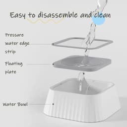 image-Pets Dog Cat Bowl Floating Bowl Water Drinker Not Wet Mouth Splash Water Portable Dog Bowl Not Sprinkler Pet Drinking Bowl Cup Pet Products