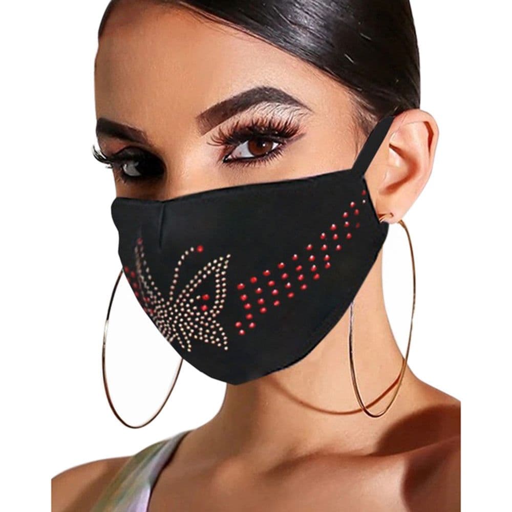 image-Spring and Summer New Hot Rhinestone Jewelry Masks