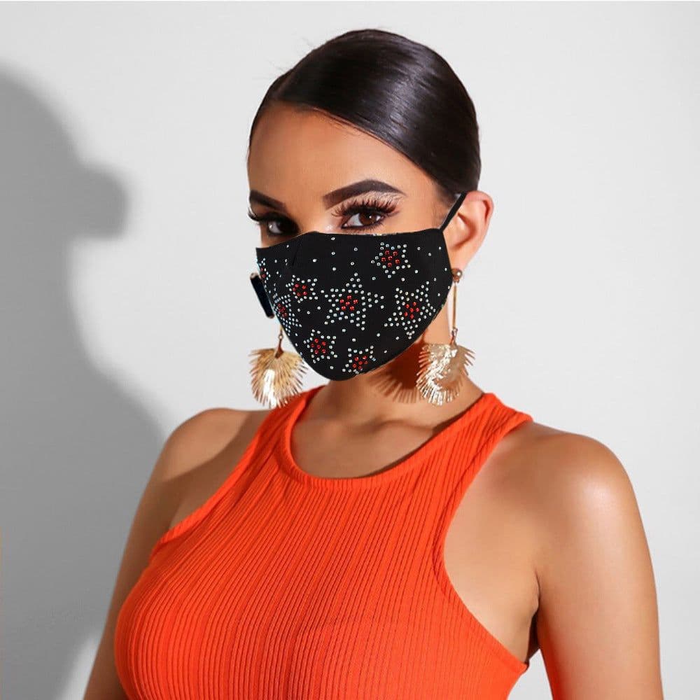 image-Spring and Summer New Hot Rhinestone Jewelry Masks
