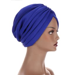 image-New Headwraps Hats For Women Solid Twist Ruffle Cotton Caps Chemo Beanies Turban Headwear Hats For Cancer
