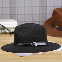 image-Middle-Aged And Elderly Men'S Straw Hats, Sun-Shading And Sun-Proof Straw Hats For The Elderly In Autumn, Sun Hats For Fathers In Autumn