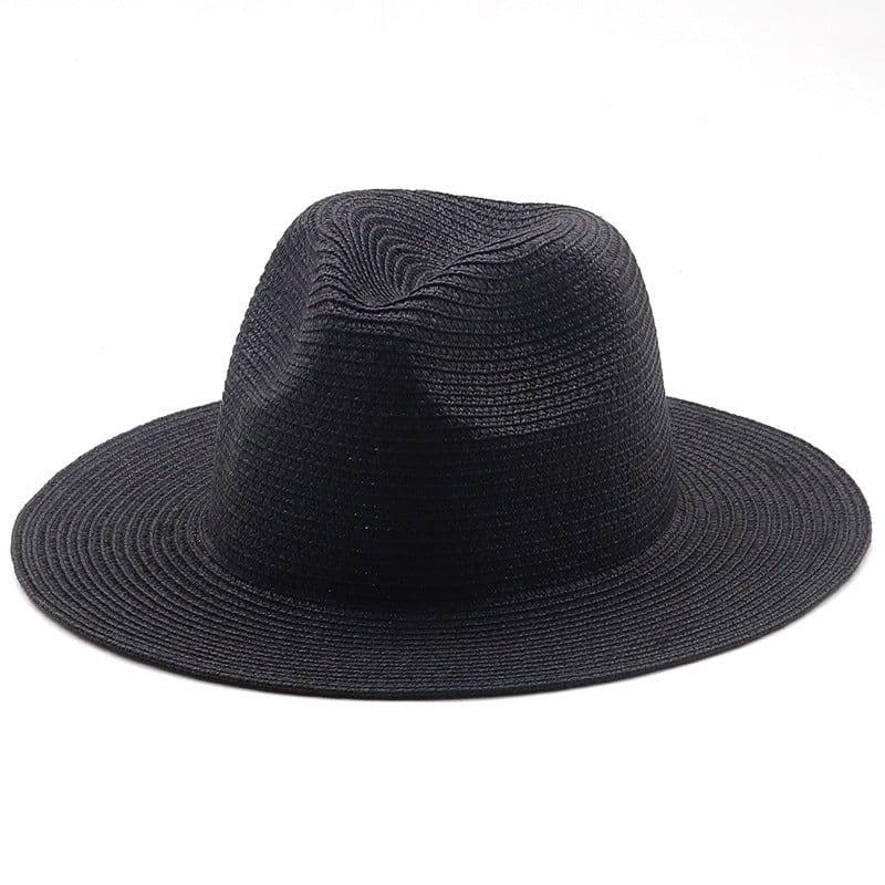image-Large-Brimmed Straw Hat Men'S And Women'S Beach Jazz Hats