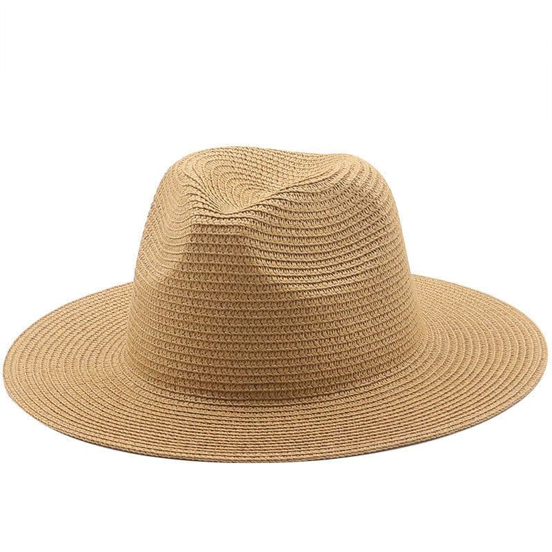image-Large-Brimmed Straw Hat Men'S And Women'S Beach Jazz Hats
