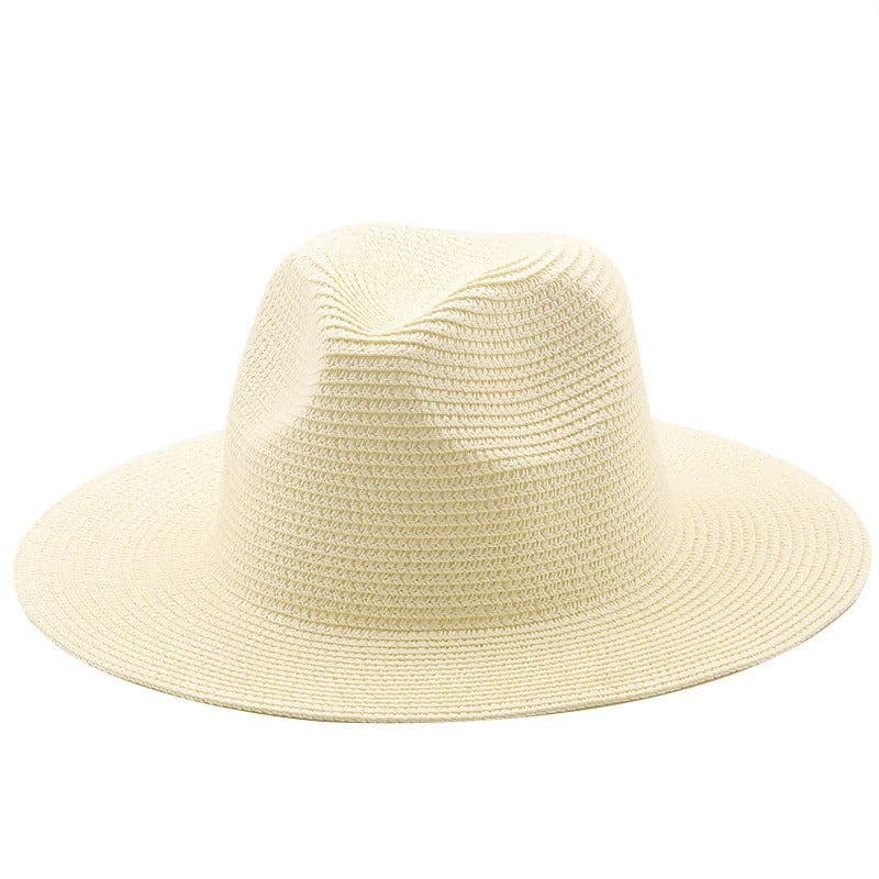 image-Large-Brimmed Straw Hat Men'S And Women'S Beach Jazz Hats