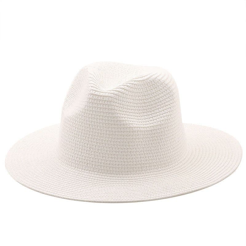 image-Large-Brimmed Straw Hat Men'S And Women'S Beach Jazz Hats