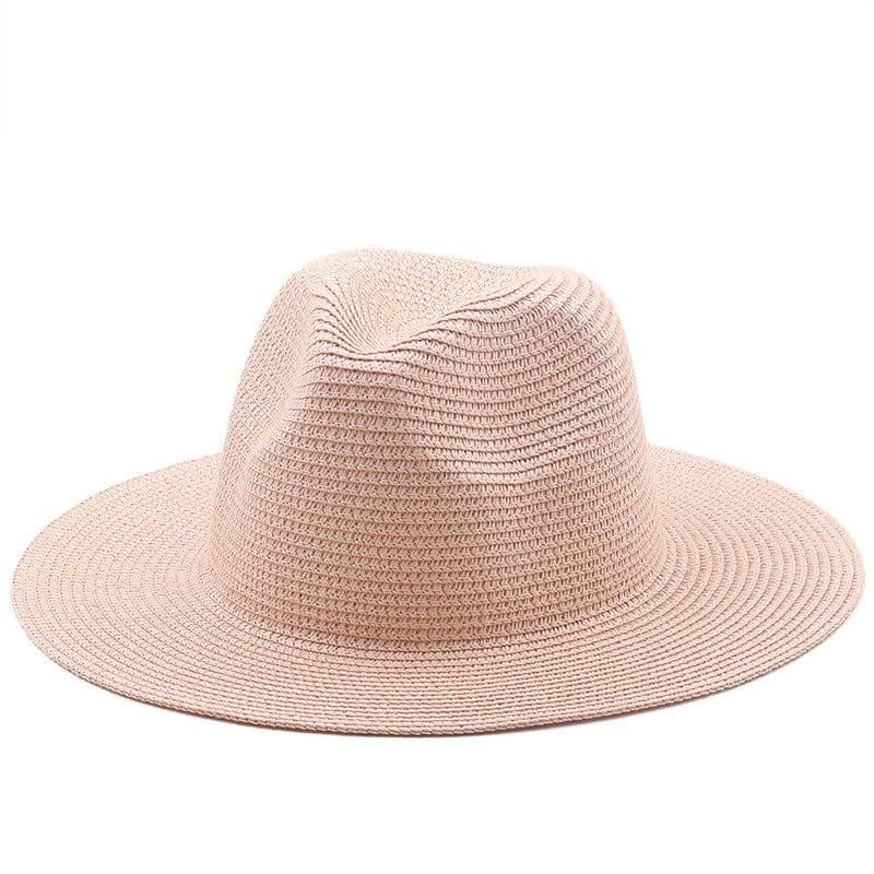 image-Large-Brimmed Straw Hat Men'S And Women'S Beach Jazz Hats