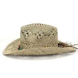 image-Men's And Women's Cowboy Hats Natural Hamcho Sunscreen Hat