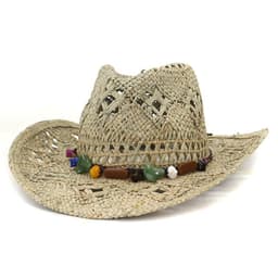 image-Men's And Women's Cowboy Hats Natural Hamcho Sunscreen Hat