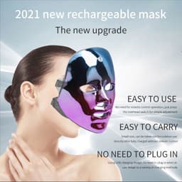 image-LED Rechargeable Face Mask Acne And Freckles Led Color Light Mask