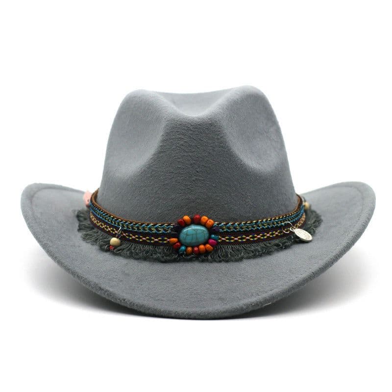 image-Cowboy Hats Curled Felt Riding Men And Women