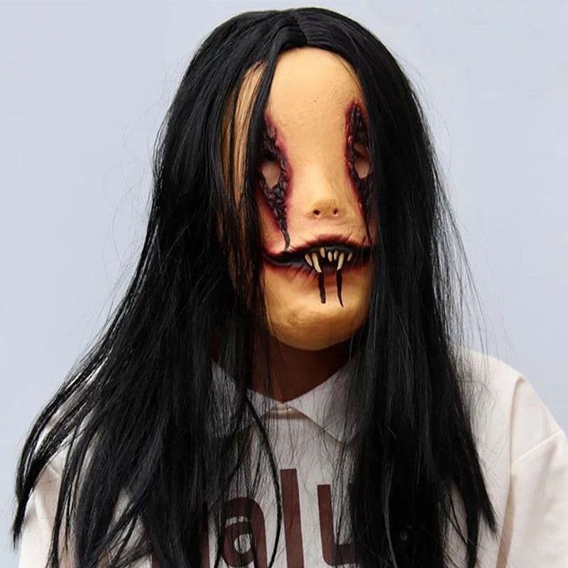 image-Horror Mask Scary Headgear Ghost Festival Funny Face Props