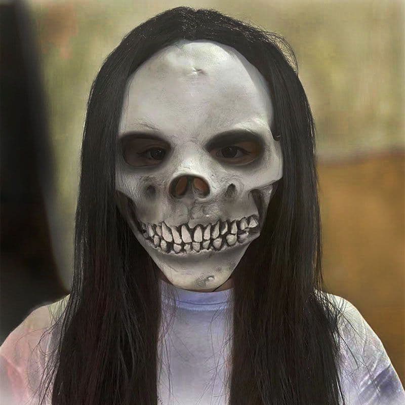 image-Horror Mask Scary Headgear Ghost Festival Funny Face Props