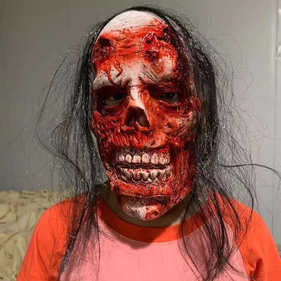 image-Horror Mask Scary Headgear Ghost Festival Funny Face Props
