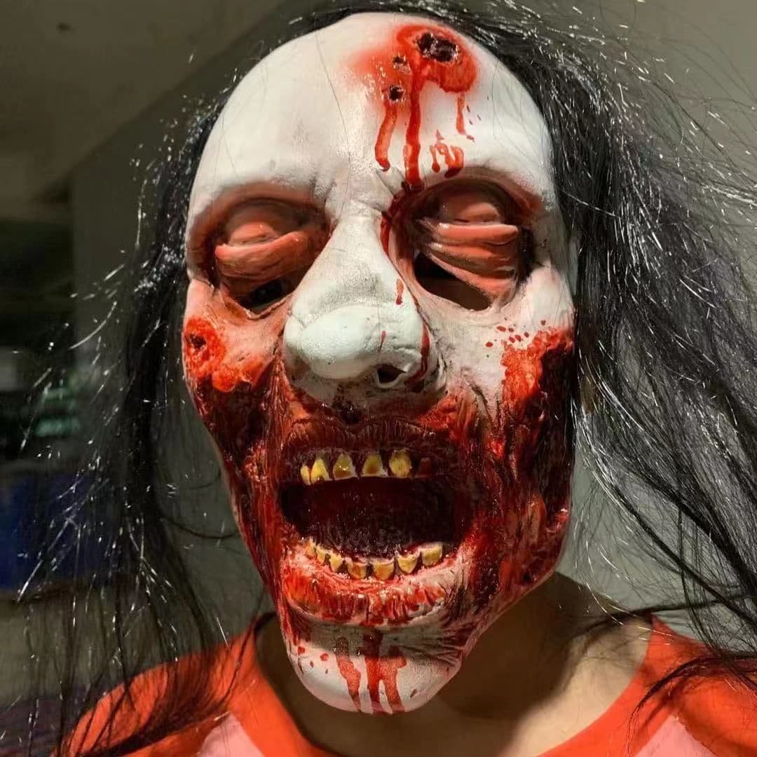 image-Horror Mask Scary Headgear Ghost Festival Funny Face Props