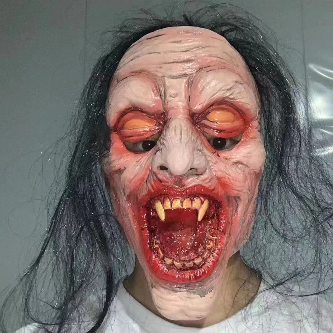 image-Horror Mask Scary Headgear Ghost Festival Funny Face Props