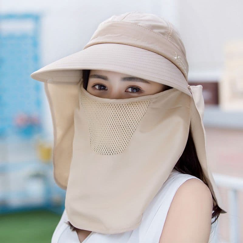 image-Summer Women's Hats Korean Version Of The Tide Sun Hats Big Rim Bike Sun Hats Sun Hats Face UV Protection Hats