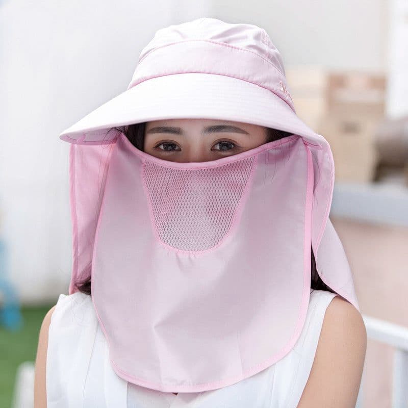 image-Summer Women's Hats Korean Version Of The Tide Sun Hats Big Rim Bike Sun Hats Sun Hats Face UV Protection Hats