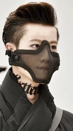 image-Skull Punk Rivets Performance Mask Halloween Mask