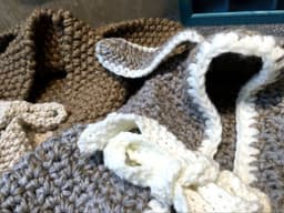 image-Girls Hats Handmade Kids Winter Hats Wrap Bear Scarf Caps Cute Autumn Children Cartoon Bear Knitted Hats